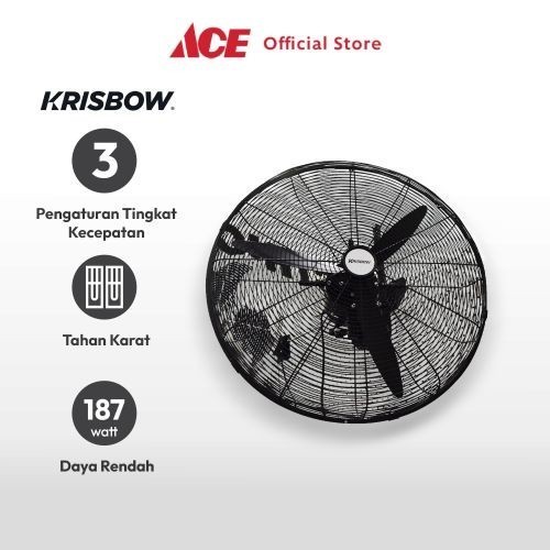 Ace - Krisbow 26 Inci Kipas Angin Dinding Industrial Df650-Tw