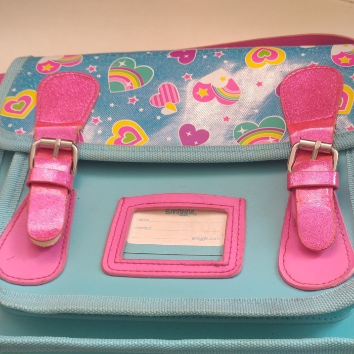 Cute Tas Smiggle Bag Pink Love Original