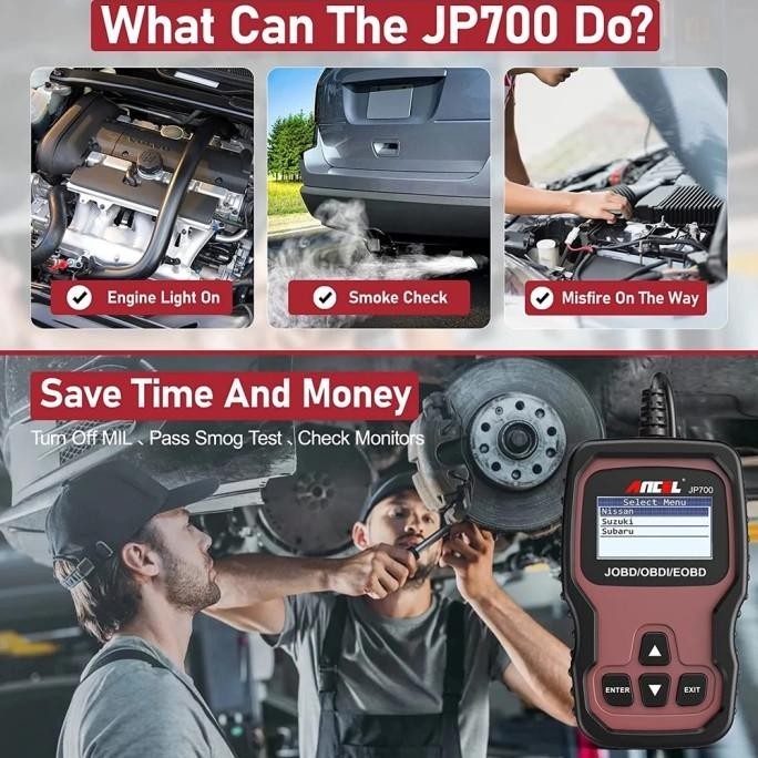 Ancel Jp700 Mobil Scanner Obd2 Alat Scanner Mobil Jobd/Obdii