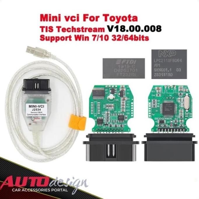Scanner Mobil Mini Vci J2534 Obd2 Toyota Tis Techstream #Gratisongkir