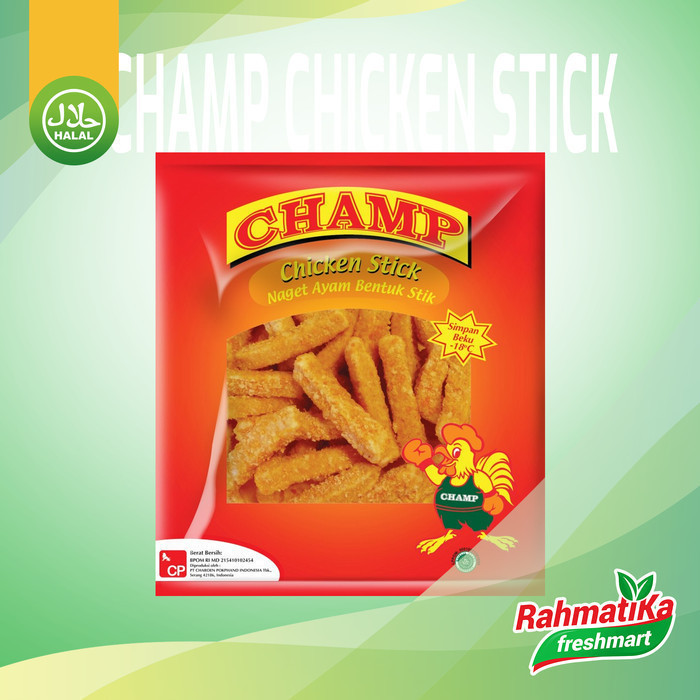 

Champ Chicken Nugget Stick / Champ Naget Ayam Bentuk Stik 250 gram