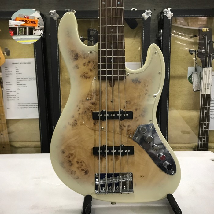 Bacchus Wjb5 Bp/Act Mw (Owh) Bp Burst - Gitar Bass 5 Senar