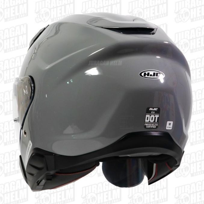 Helm Hjc F31 N Gray Gloss Half Face Double Visor Queretacill