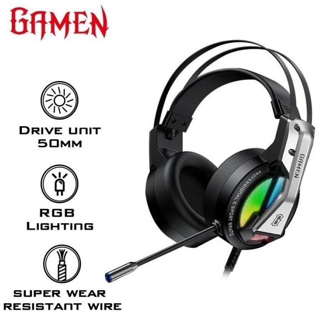 Headphone Gamen Gh1500 Original Headset Gaming Rgb Lighting Led Sultanmanjaa