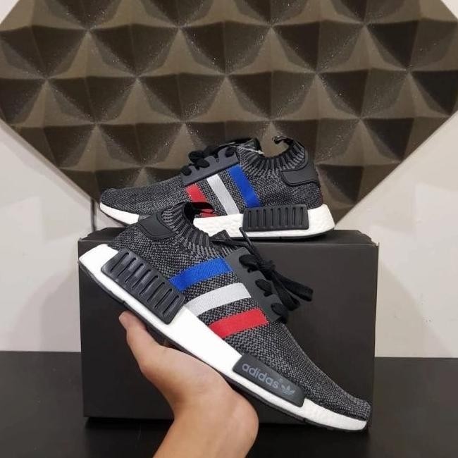 Sepatu Adidas Nmd R1 Tricolor Premium Original Qualuty Qisyaratu