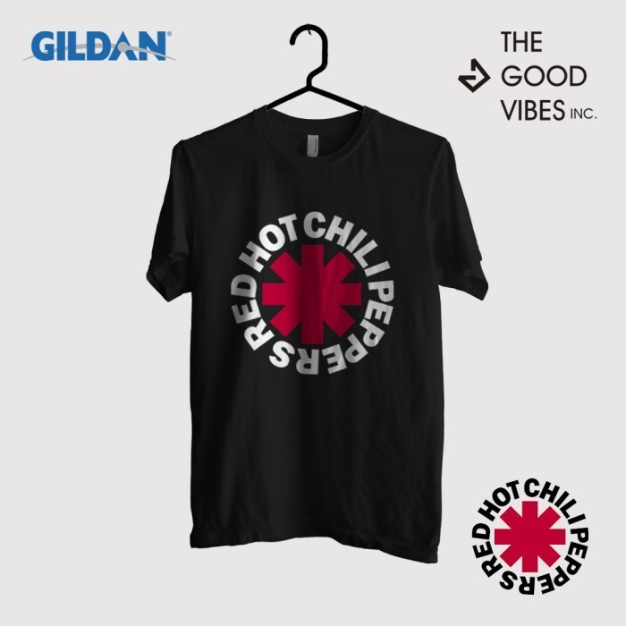 Kaos Band Red Hot Chili Peppers Original Gildan - Logo