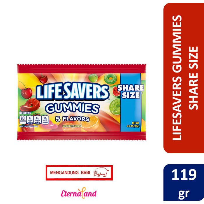

Orea - Lifesavers Gummies Candy - Permen Kenyal Impo Usa (Non Halal)