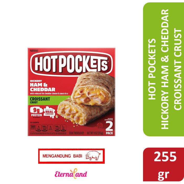 

Orea - Hot Pockets Hickory Ham & Cheddar - Impor Usa (Non Halal)