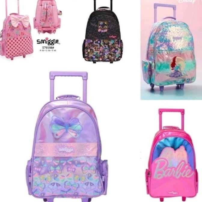 SMIGGLE TROLLEY ARIEL, BLACK CAT, FLUTTER, BAR B/TAS KOPER ANAK CEWEK RADITPUTRA33