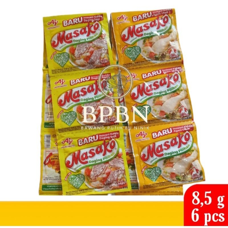 

MASAKO PENYEDAP RASA AYAM-MASAKO KALDU BUBUK 6 PCS