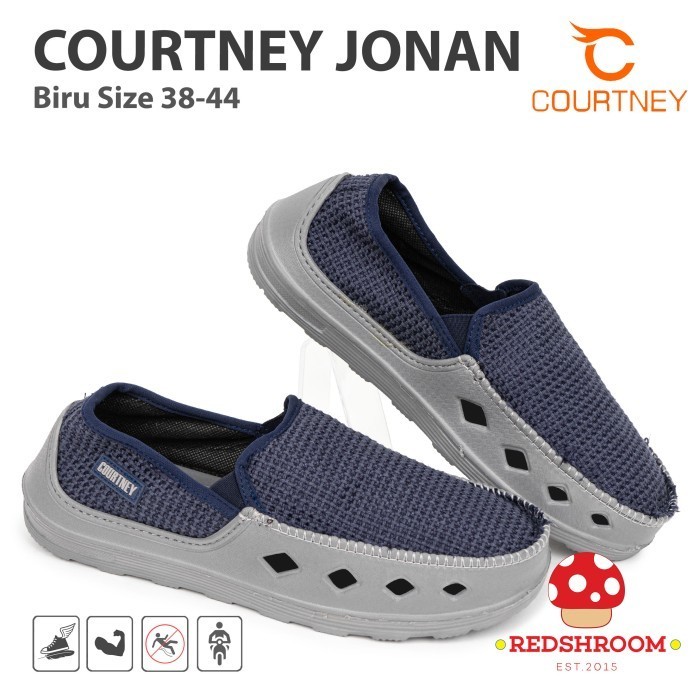 Sepatu Ardiles Courtney JONAN BIRU - Fashion Casual Pria