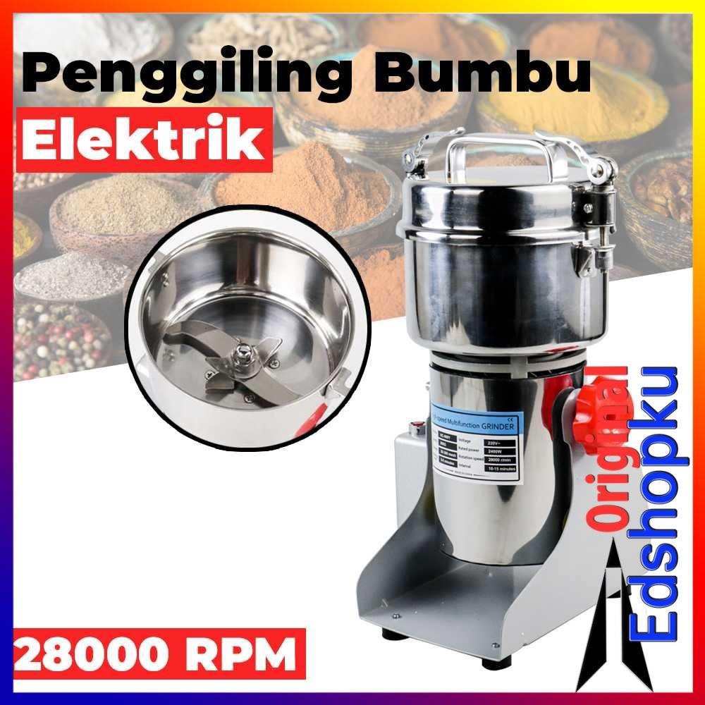 Alat Giling Rempah Bubuk Serbuk Obat Daun Sayur Bumbu Kering Lada Kacang Hijau Elektrik Spices Grind