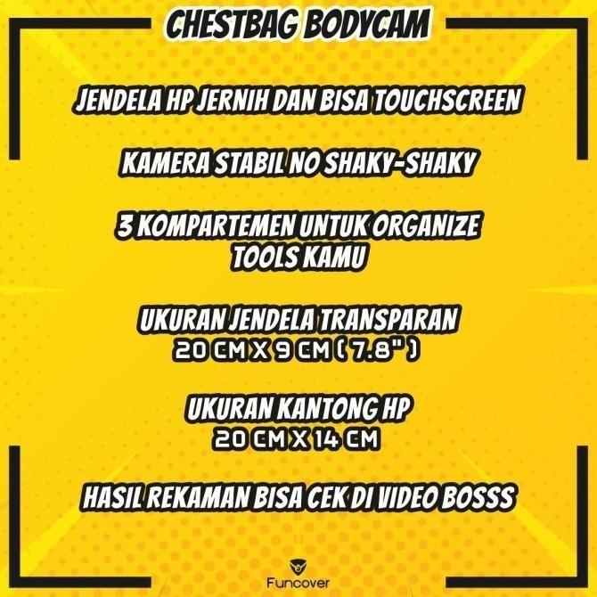 Tas Dada Chestbag Tactical Record Candid Camera Gadget Motor Funcover