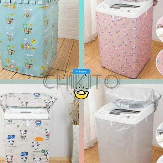 New Cover / Sarung Mesin Cuci 7.5 Kg - 9 Kg Buka Atas 1 Tabung Atas