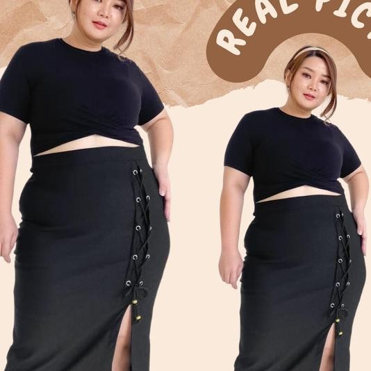 Rok Skirt Span Korea Panjang 7/8 Big Size Plus Size Jumbo