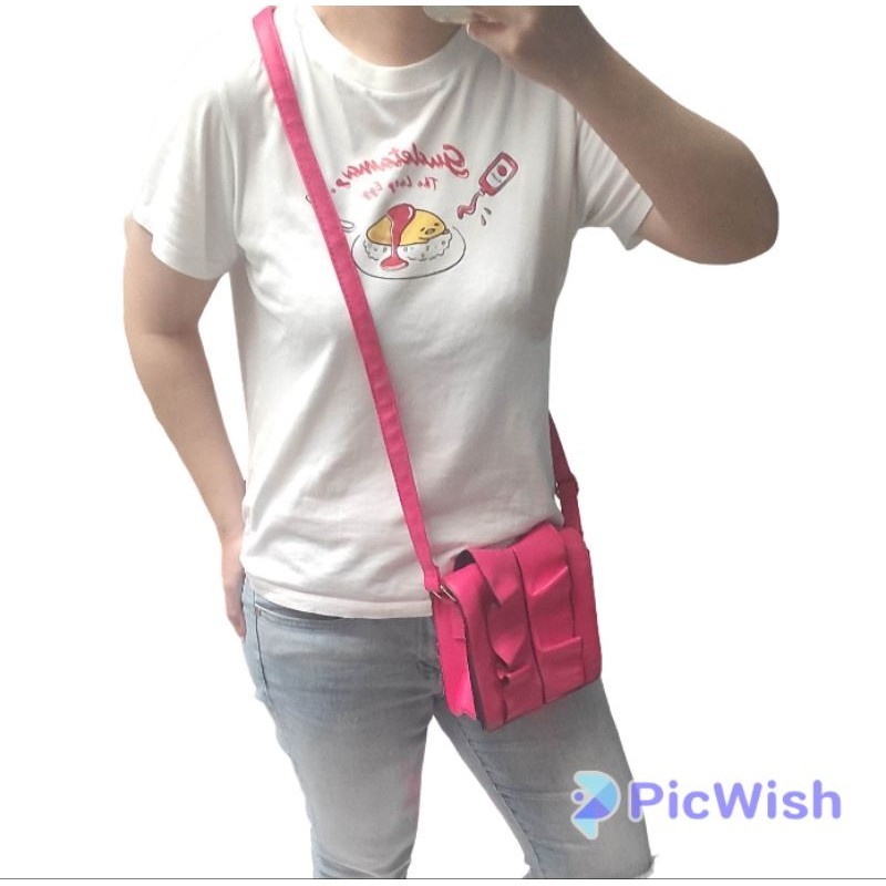 Shoulder Bag Tas Wanita warna Merah Pink merk Atmosphere Preloved