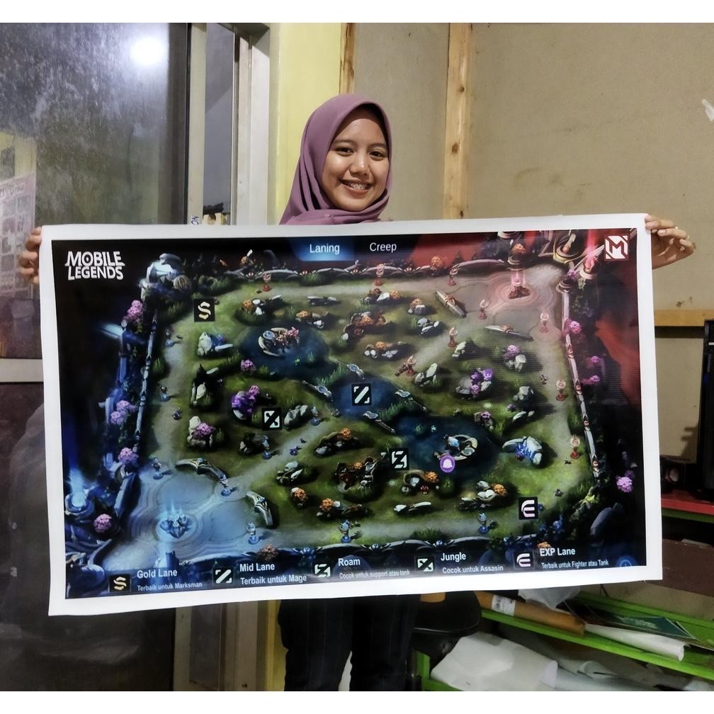 Baru Map Peta Mobile Legends Buat Turnamen / Hiasan Dinding Map Ml Map Land Of Dawn Peta Ml Terbaik