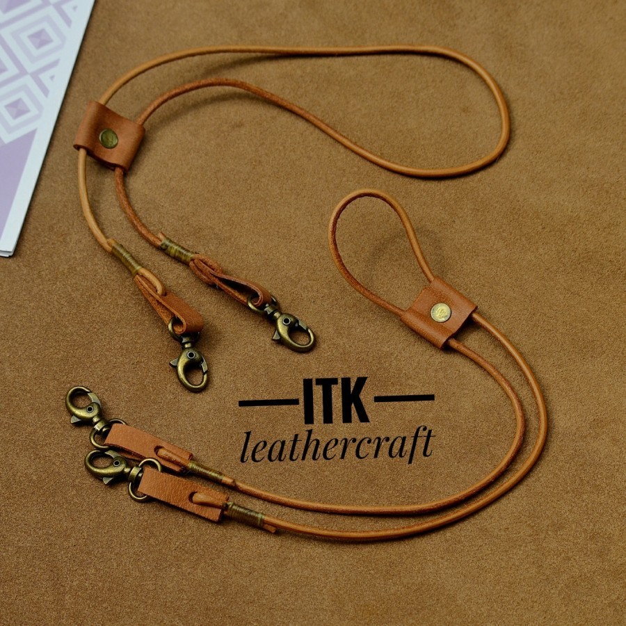 strap masker strap masker kulit asli tali masker kulit unisex