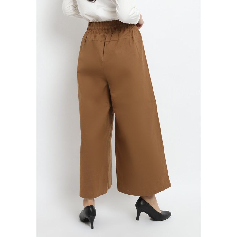 Celana Kulot Kolor Panjang Wanita Banana Female Basic Pants 186