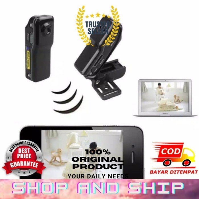 Mini Spy Kamera Pengintai Cctv Portabel Wearable Cameras Original Sas