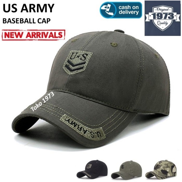 Baseball Cap : Us Army - Topi Baseball Topi Pria Topi Wanita
