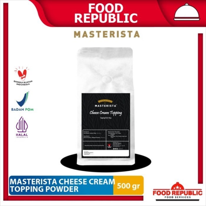 

Masterista Cream Cheese Topping Powder 500 Gr Krim Keju Bubuk Whip