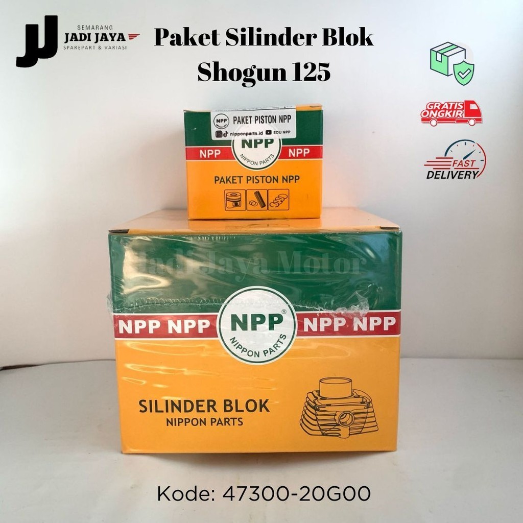 Paket Silinder Blok Shogun 125 / Silinder Blok Kit Shogun 125 NPP