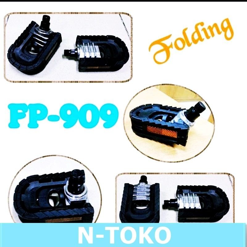 PEDAL FOLDING sepeda LIPAT PLASTIK  ALLOY Sepeda Sparepart Termurah