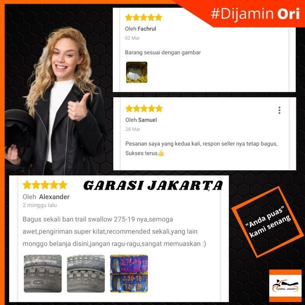 Ban Luar Motor Swallow 275-18 Ring 18 S-201 Sprinter Swallow