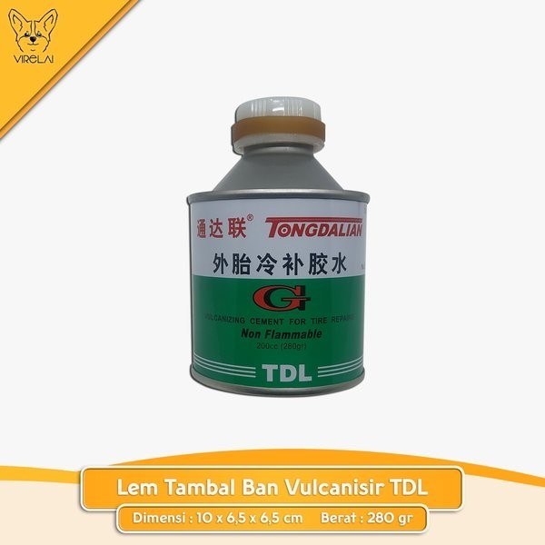 Rubber Cement Lem Tambal Ban Cacing Tubeless Vulkanisir Vulcanizing Tyre Tdl 280 Gram