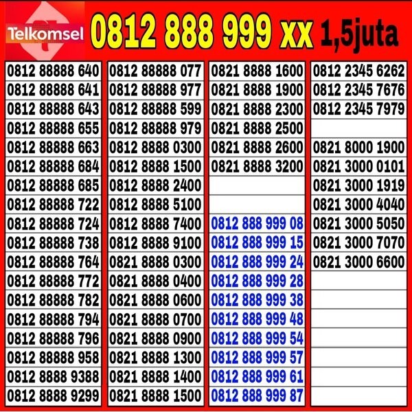 Nomor Cantik Simpati Cocok Buat Hp Android