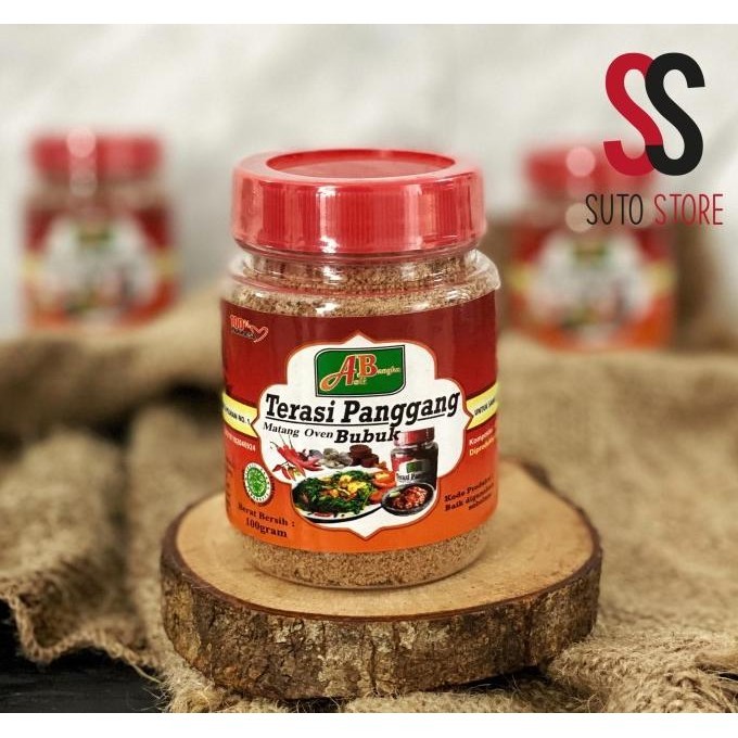 

Terasi Panggang Bubuk Merk AB Asli Bangka 100 gr