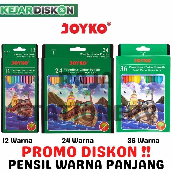 

Joyko Colour Pencil 12 24 Colours / Pensil Warna Joyko 12 24 Warna