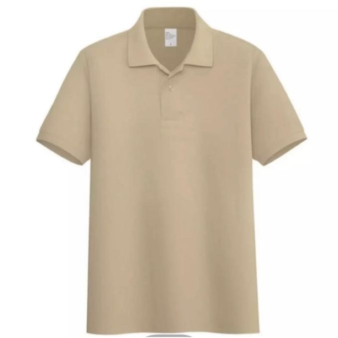 Kaos polo shirt polos | kaos kerah pria seragam polos cream picardmikeithtu