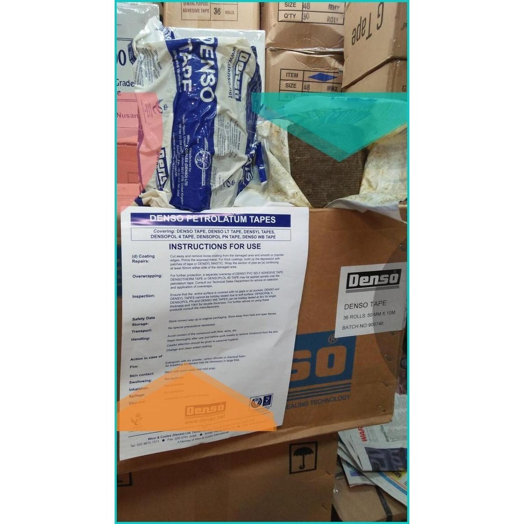 

Denso tape 6"x10mtr-wrapping tape pipa air asin 6" 19F3B2024 onderdil