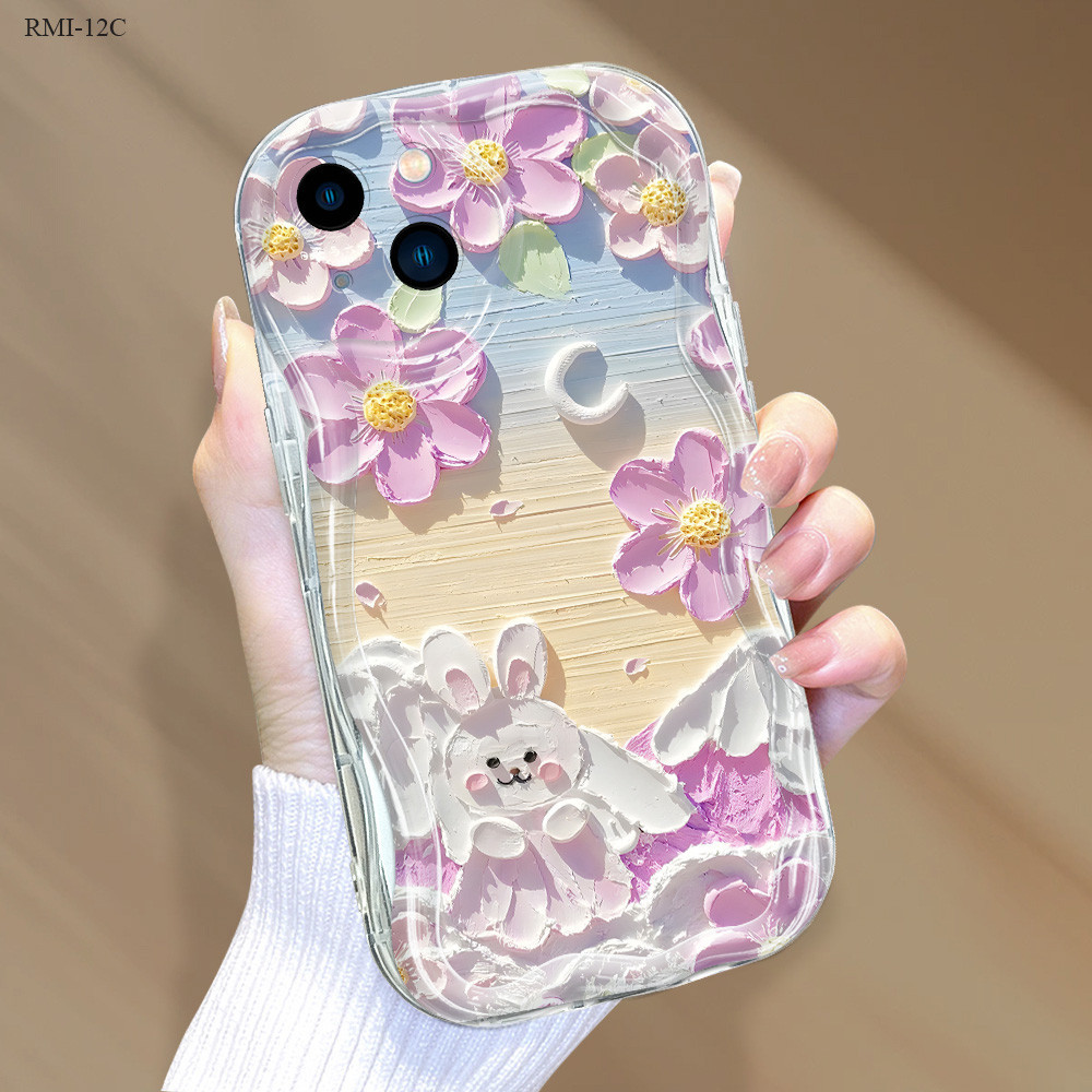 Softcase Cream Texture Wavy Edge Silicone Cover Phone Case Xiaomi Redmi 14C 13 13C 12C 12 10C 10 9 9