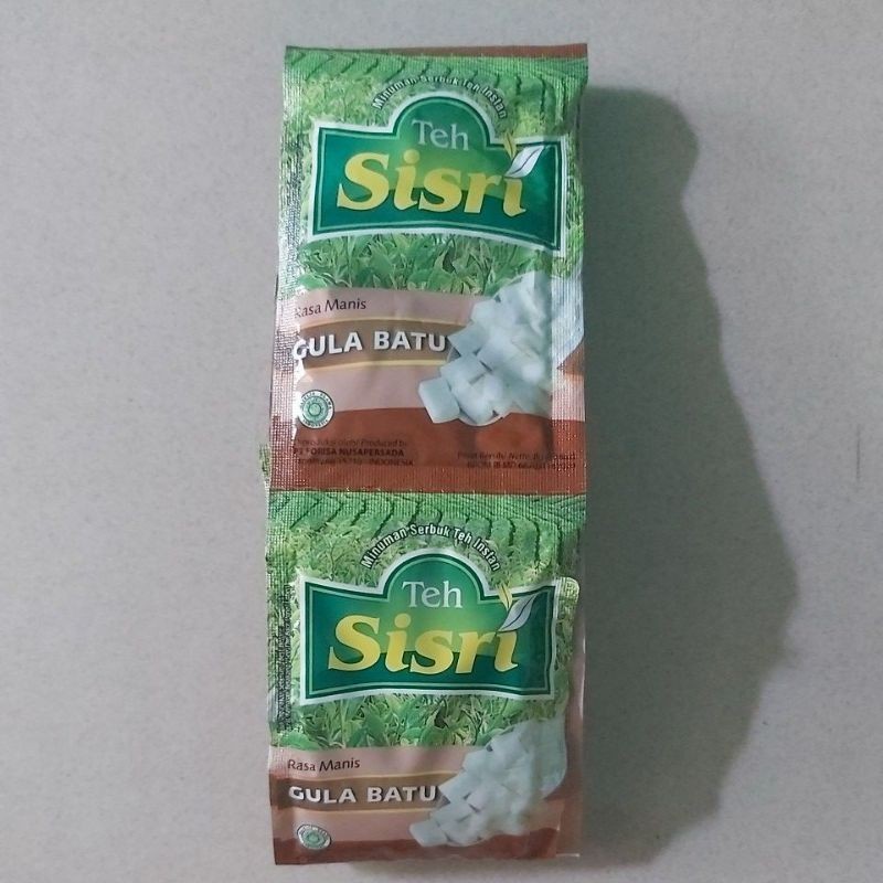 

[1 RENTENG] Teh Sisri Gula Batu Isi 10 Pcs