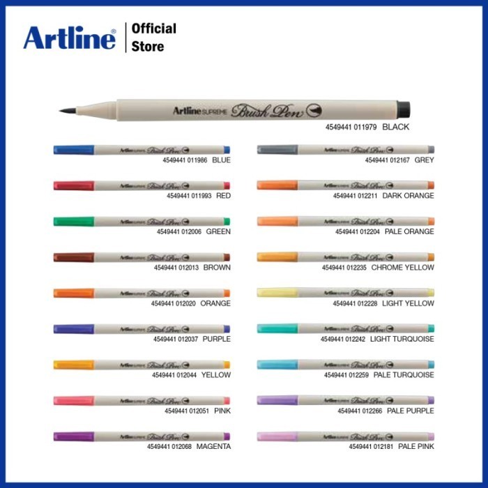

Brush Pen Artsupreme Brush Pen 24 Colours Epfs-F/24W