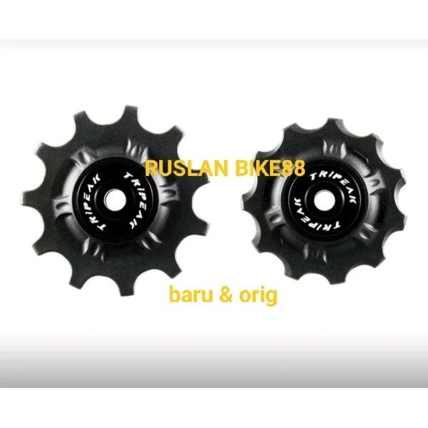 Pulley Rd Bearing Ceramic Tripeak 11T-11T. Pulley Rd Bearing Ceramic Tripeak 11T-11T Semua Rd Bisa.