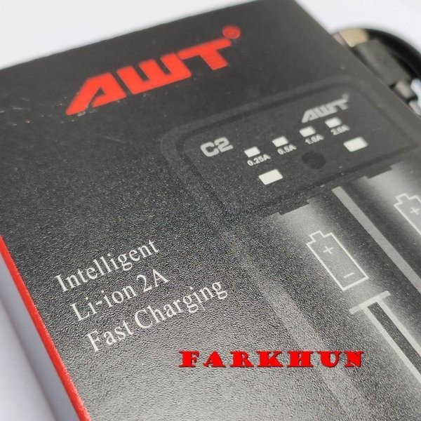 Mantull Fast Charging Cas Ori Awt Senter Swat Police 18650 C2 2 Slot Charger Original Baterai Best