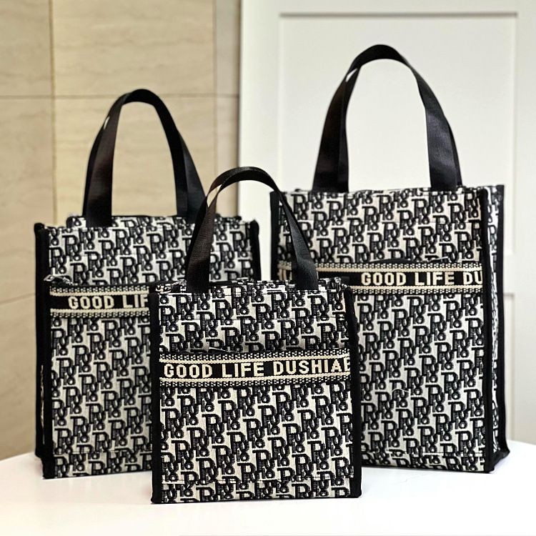 Tas Wanita Tas Tangan Modis Kasual untuk Pekerja Kantor Tas Kotak Makan SiangA4Tas File