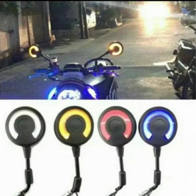 Spion Model Scopy Lampu LED Spion Variasi Bulat Universal Scopy Fino