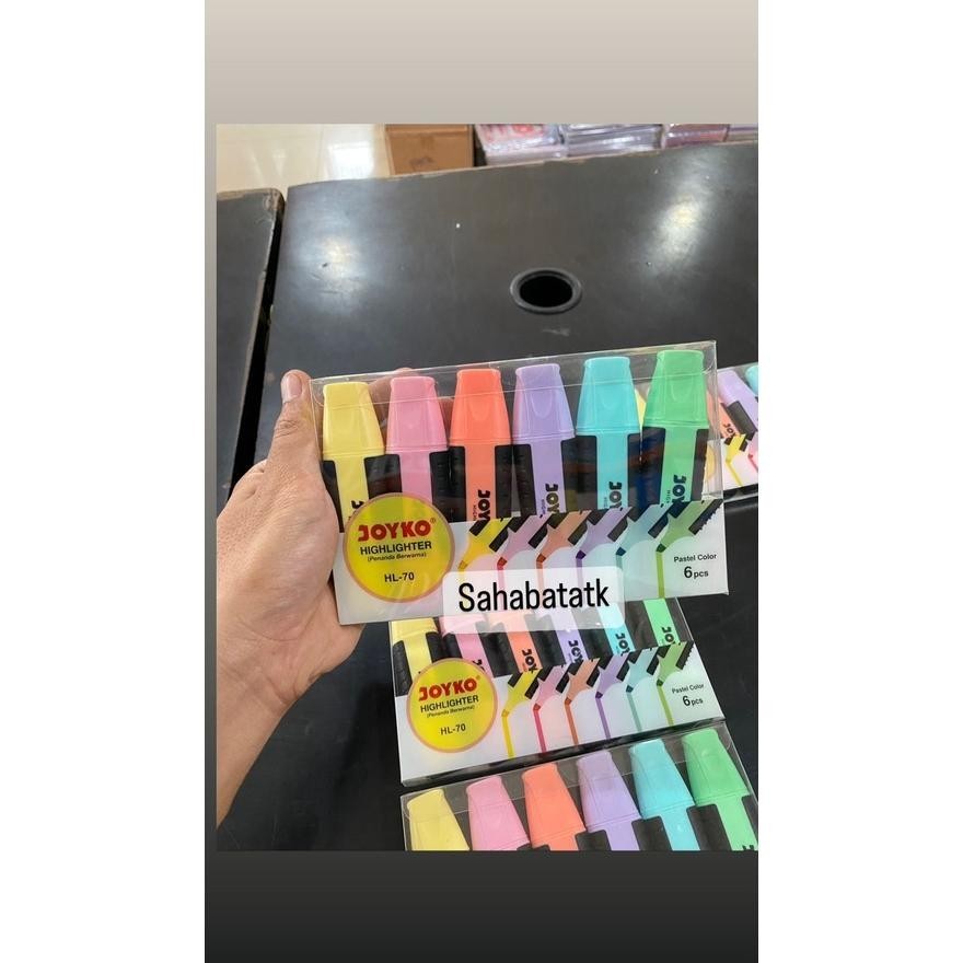 

wd-54 JOYKO HIGHLIGTER SATU SET JOYKO STABILO SET WARNA PASTEL (6PCS) Hemat