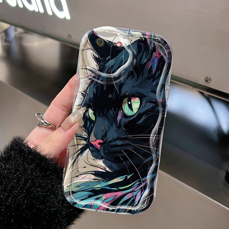 Casing Hp Realme C2 Realme C2s OPPO A1K Case lembut baru Kesing casing ponsel motif kucing Keren Sof