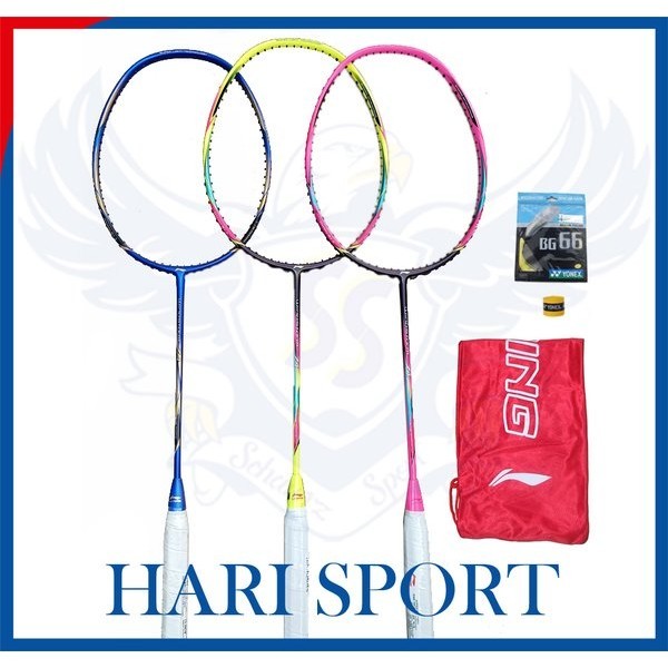 Raket Badminton LiNing Windstorm 74 - WS 74 Include Senar Grip