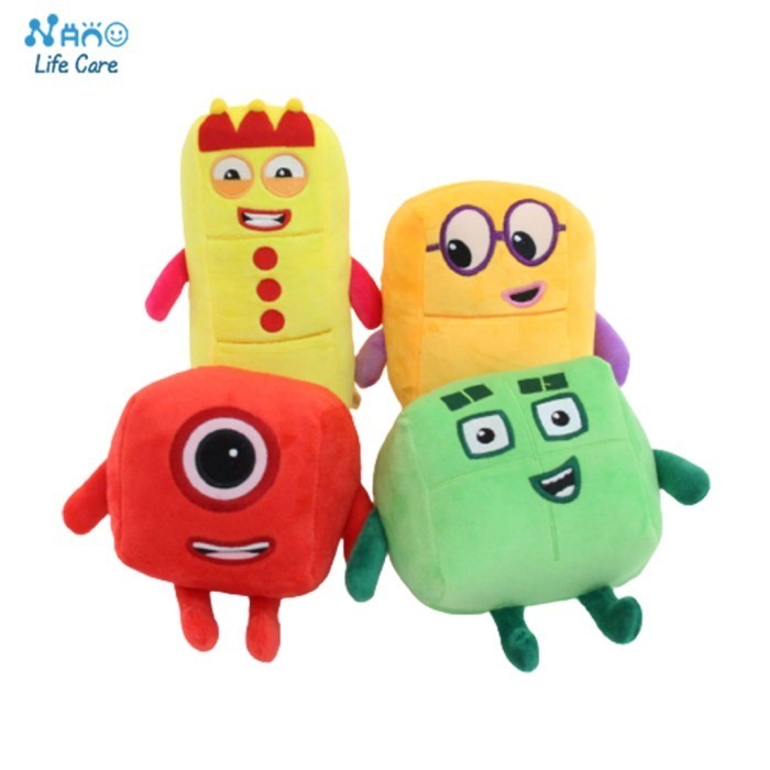 Boneka Mini Numberblocks Plush Doll Educational Stuffed Number