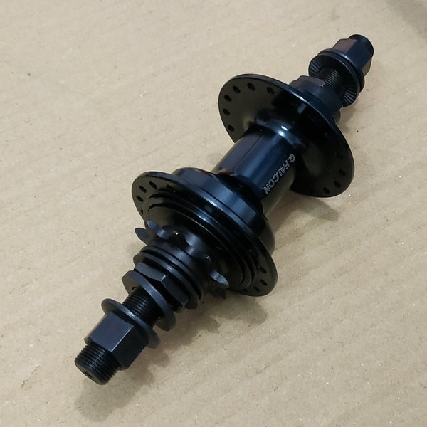 Hub Belakang 36H Sepeda Bmx G-Falcon Bearing Jangkrik Cog 9T Hitam Original
