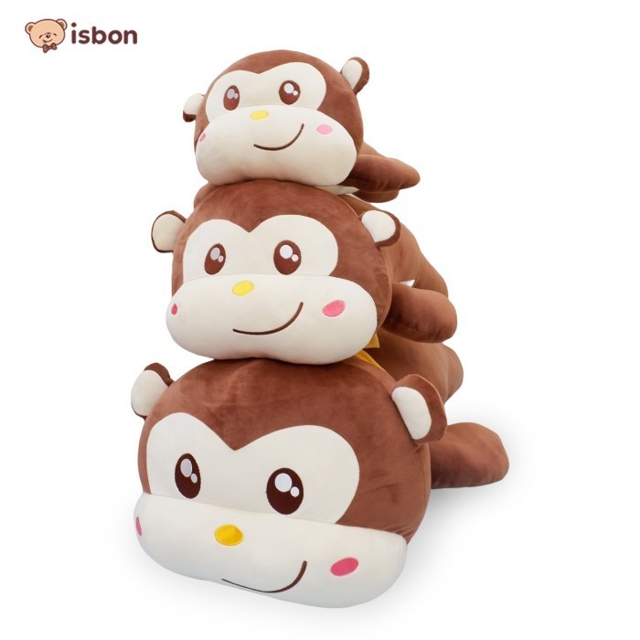 SALE TERBATAS Boneka Bantal Monkey Monyet Ly Sleeping Kevin Brown ISTANA BONEKA