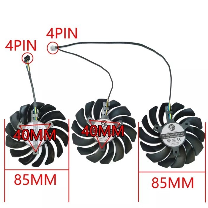 Fan Kipas Msi Rtx 3060Ti Rtx 3070 30 3090 Ventus X3