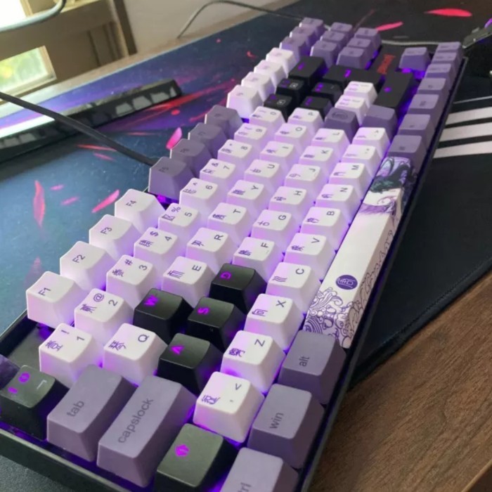 Keycap Keycaps Keyboard Japan Pbt Oem Profile Dye Sublimation Pule